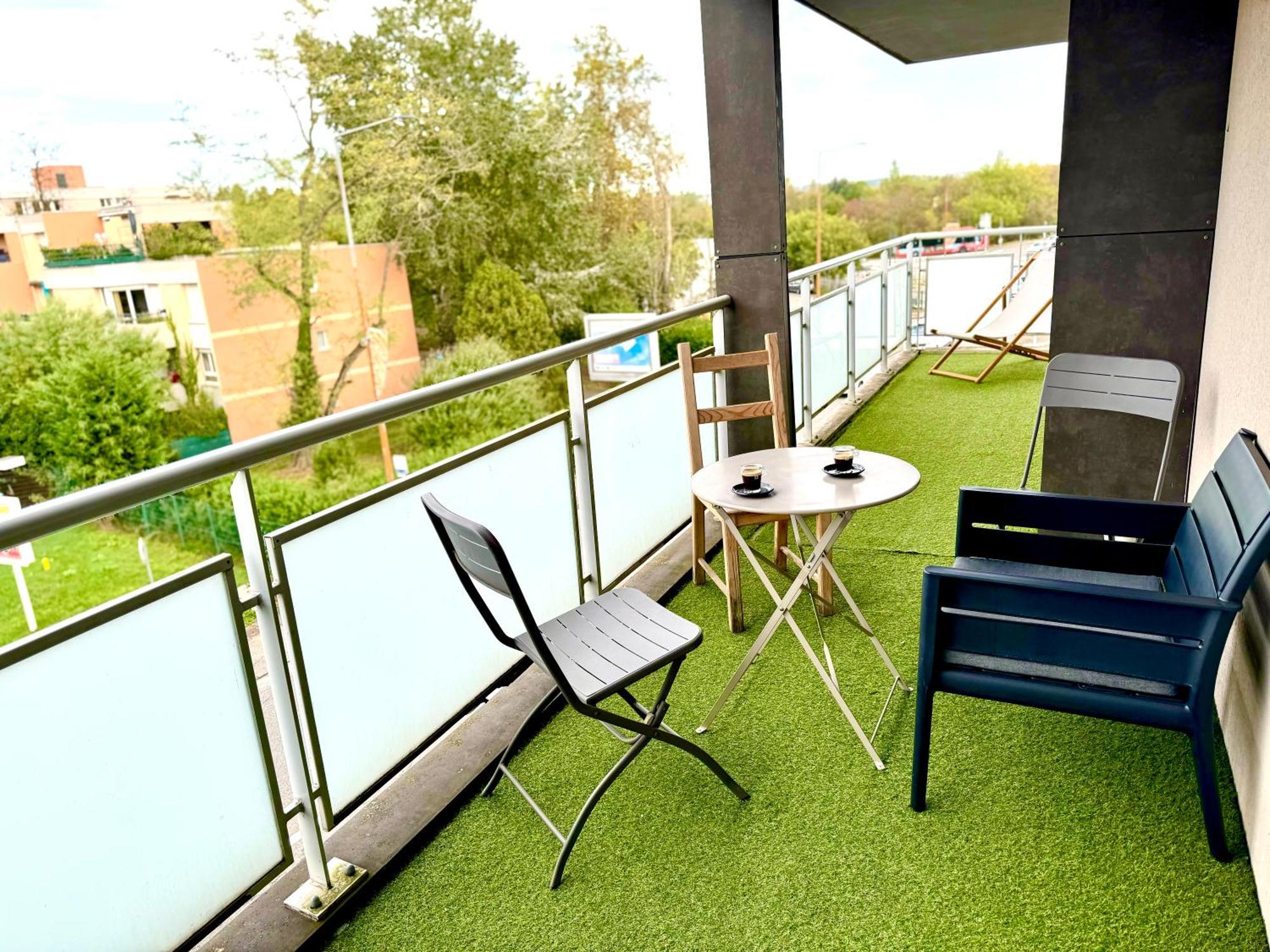 Bel Appartement T3 De 60M2 Avec Parking, Terrasse, Proche Du Metro Et Du Periph Toulouse Bagian luar foto