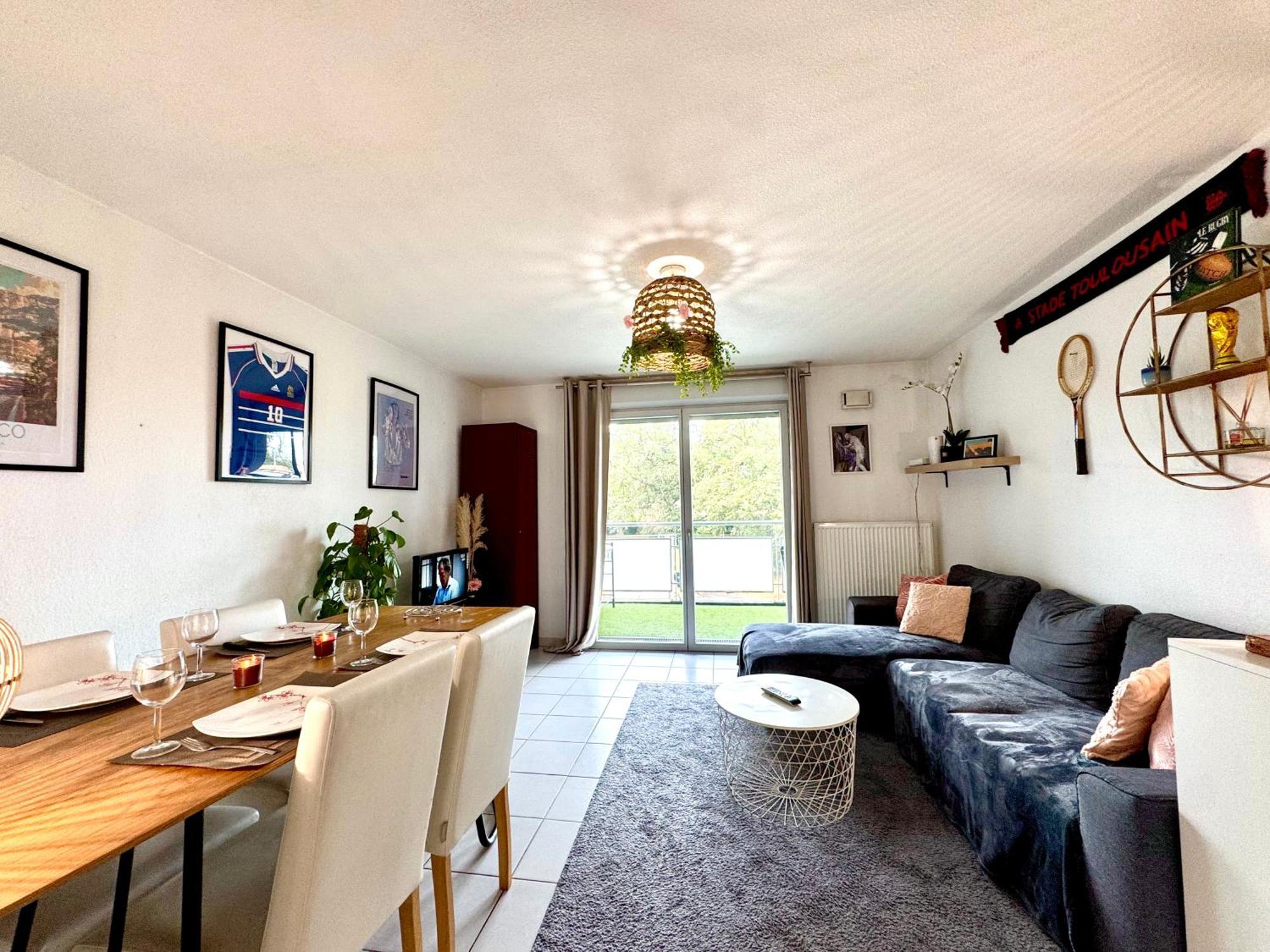 Bel Appartement T3 De 60M2 Avec Parking, Terrasse, Proche Du Metro Et Du Periph Toulouse Bagian luar foto